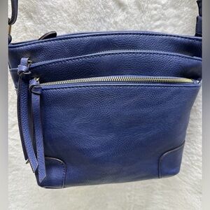 Blue fashion puzzle purse multi pocket